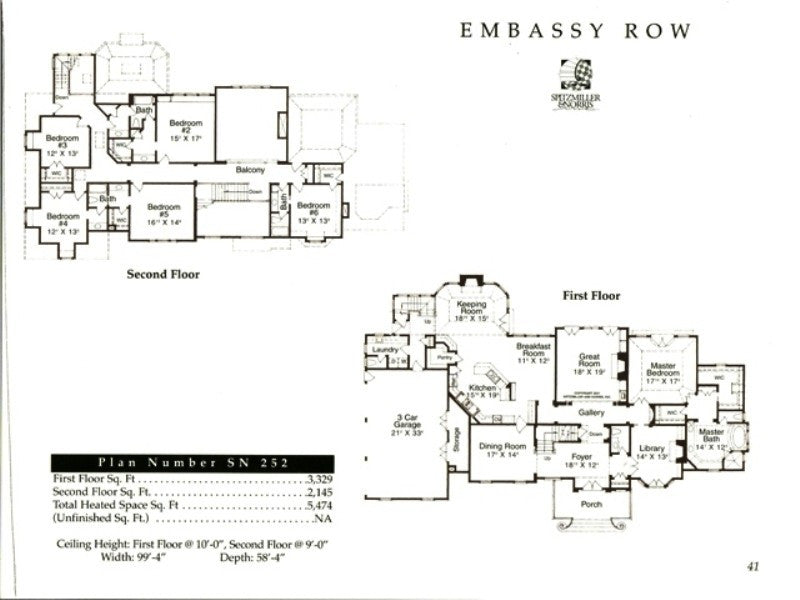 Embassy Row – Spitzmiller & Norris House Plans
