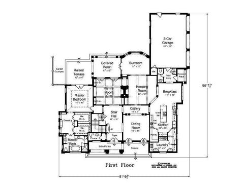 Camden Country Manor House – Spitzmiller & Norris House Plans